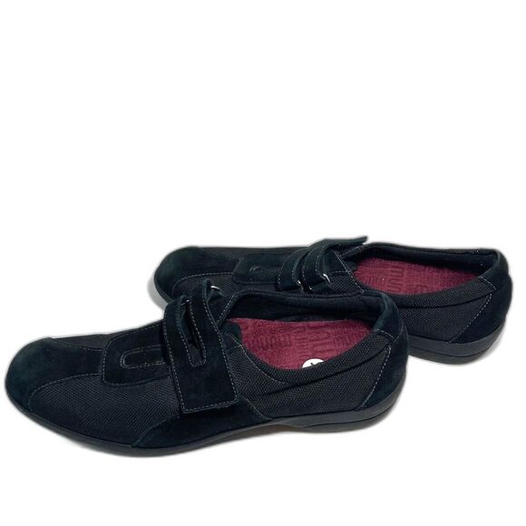 MUNRO Joliet Black Suede Fabric Comfort Shoe Hook Loop Slip On Shoes 10.5 - Picture 3 of 14